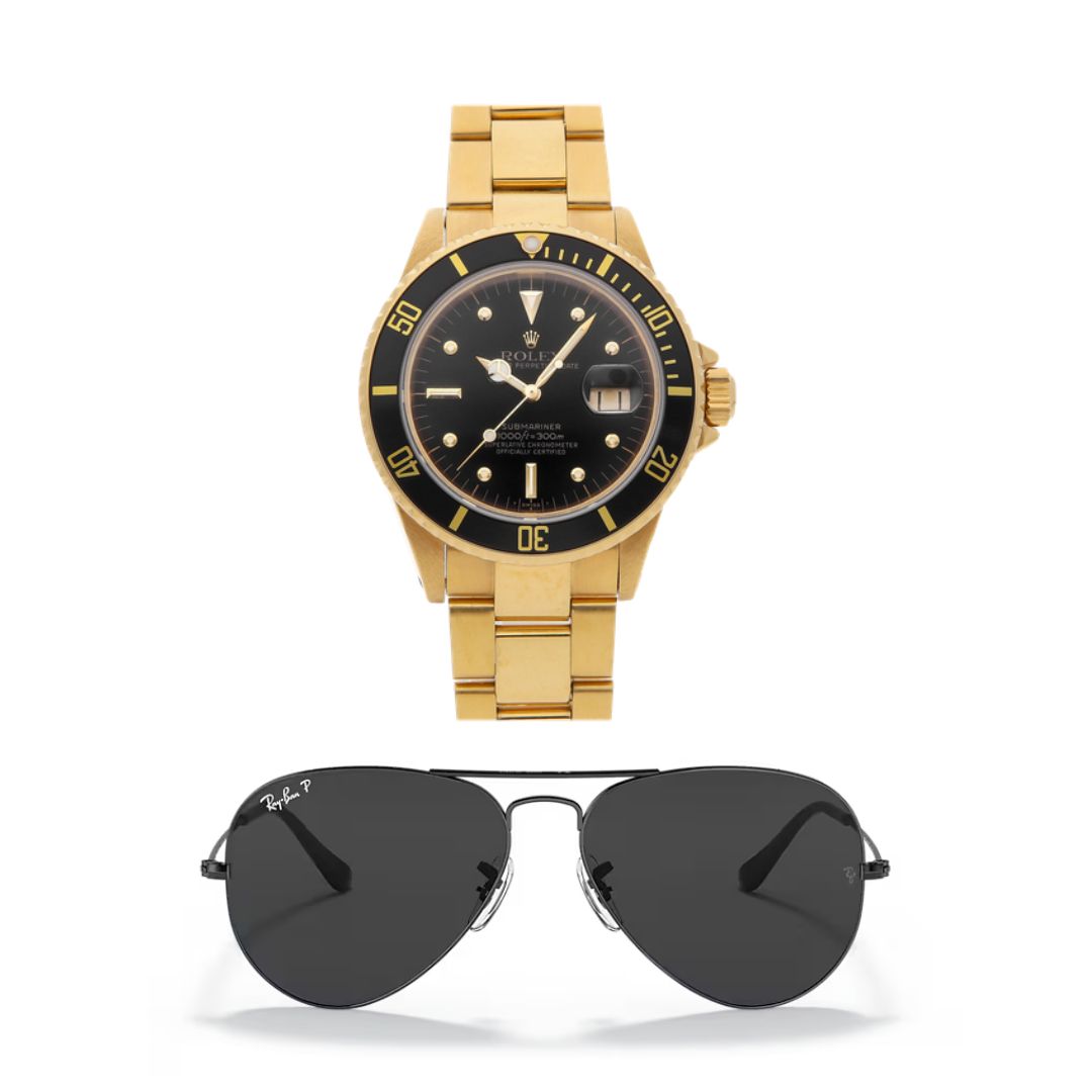 Kit Sofisticação Urbana ( Reloj + gafas )